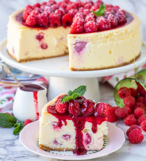 Cheesecake de framboesa maravilhoso para impressionar