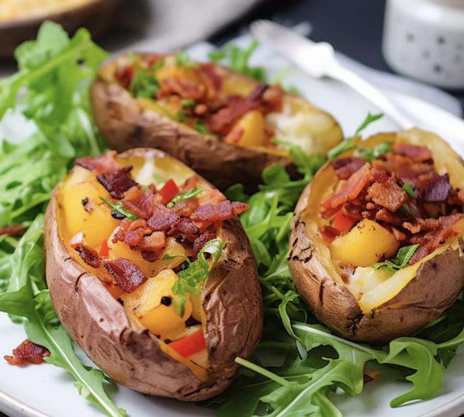 Batata recheada igual a dos restaurantes na air fryer