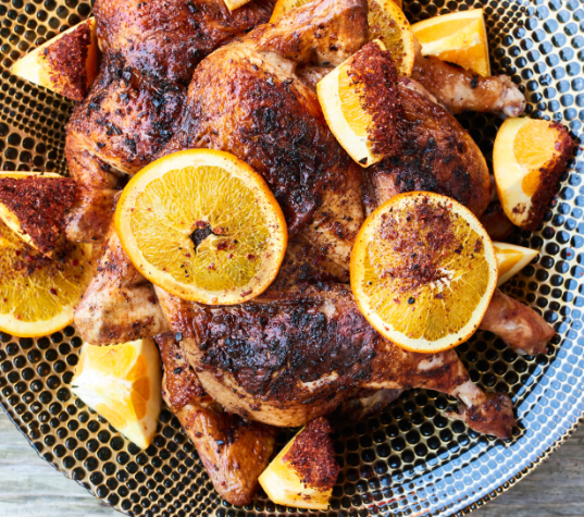 Frango assado com cerveja - Dia dos Pais