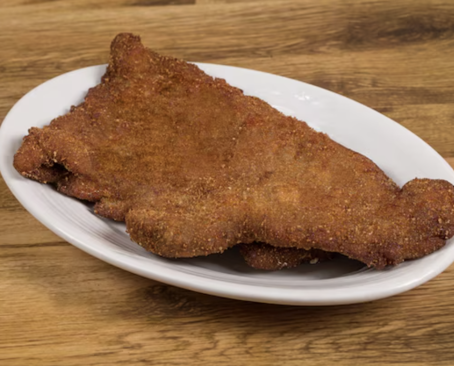 Bife a milanesa com casquinha igual a dos restaurantes