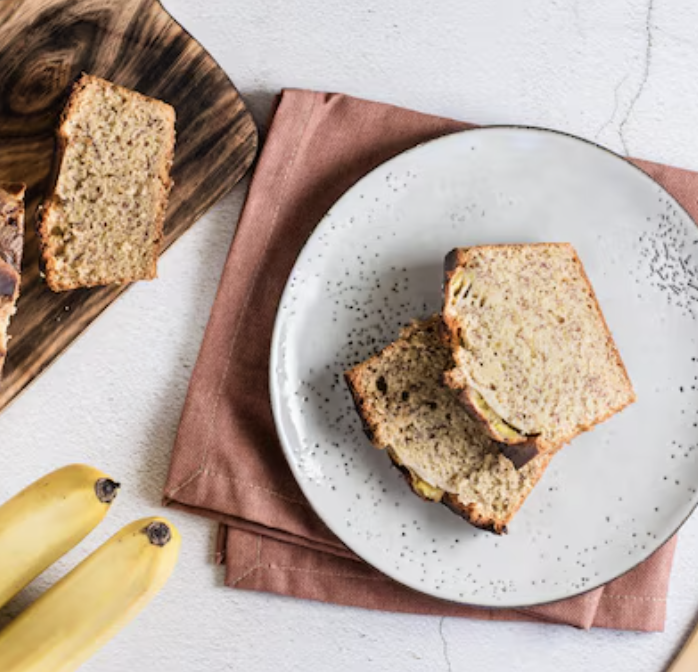 Pão de banana sem trigo para comer e não engordar