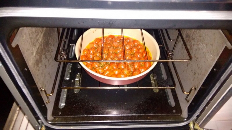 Compota de tomate cereja